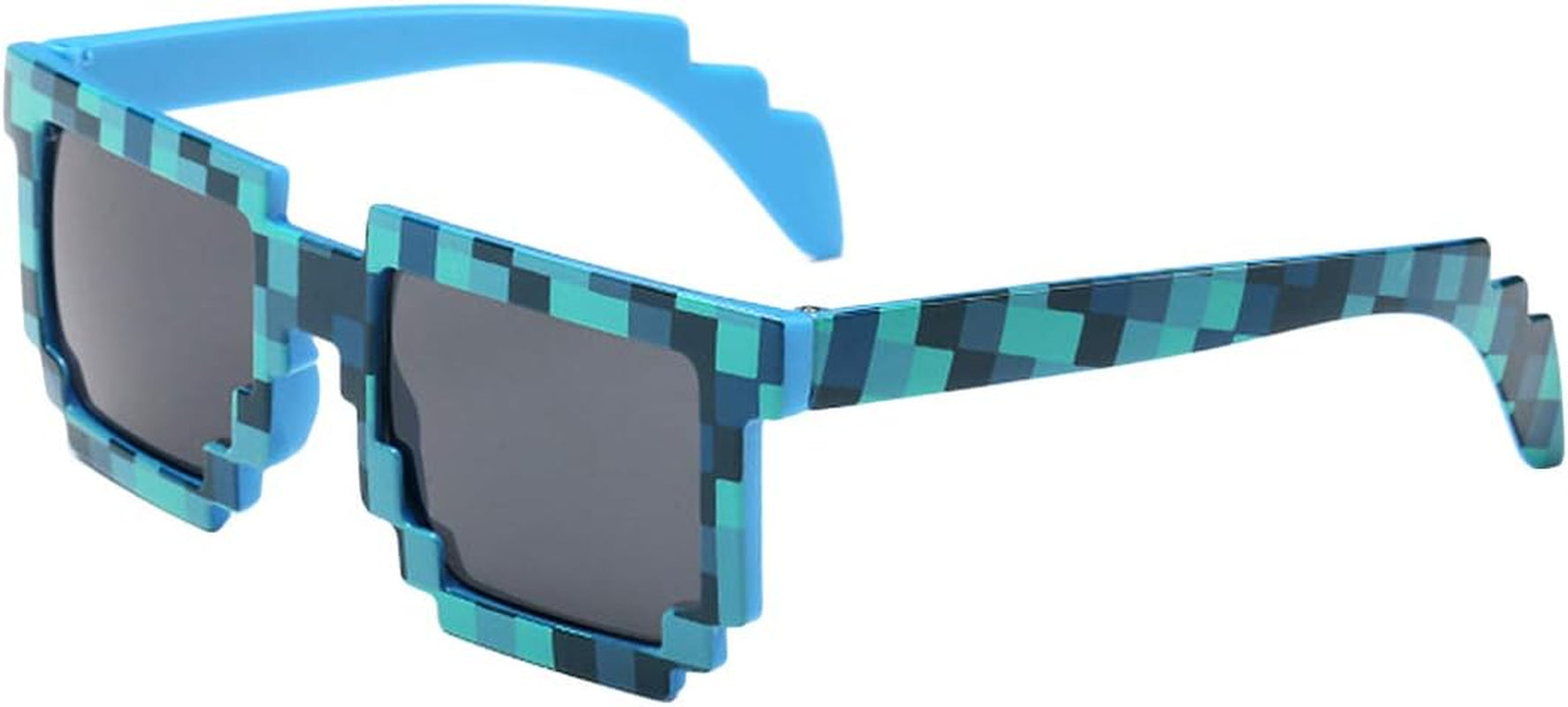 8-Bit Pixel UV Protect Gamer Sunglasses - Set of 3, Suitable for Adults and Kids, Perfect for Party Favors.