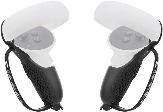 Touch Controller Grip Cover, for Meta/Oculus Quest, Quest 2 or Rift S Accessories,with Anti-Throw Straps and Handle Protective Sleeve,Made of Premium Material, Comfortable Feel, Easy Installation