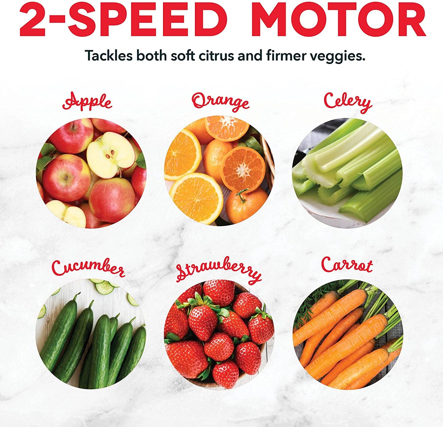 Compact Centrifugal Juicer - 2-Speed Press Juicing Machine with a 2" Wide Feed Chute for Whole Fruits and Vegetables, Anti-drip Feature, Stainless Steel Sieve in Aqua