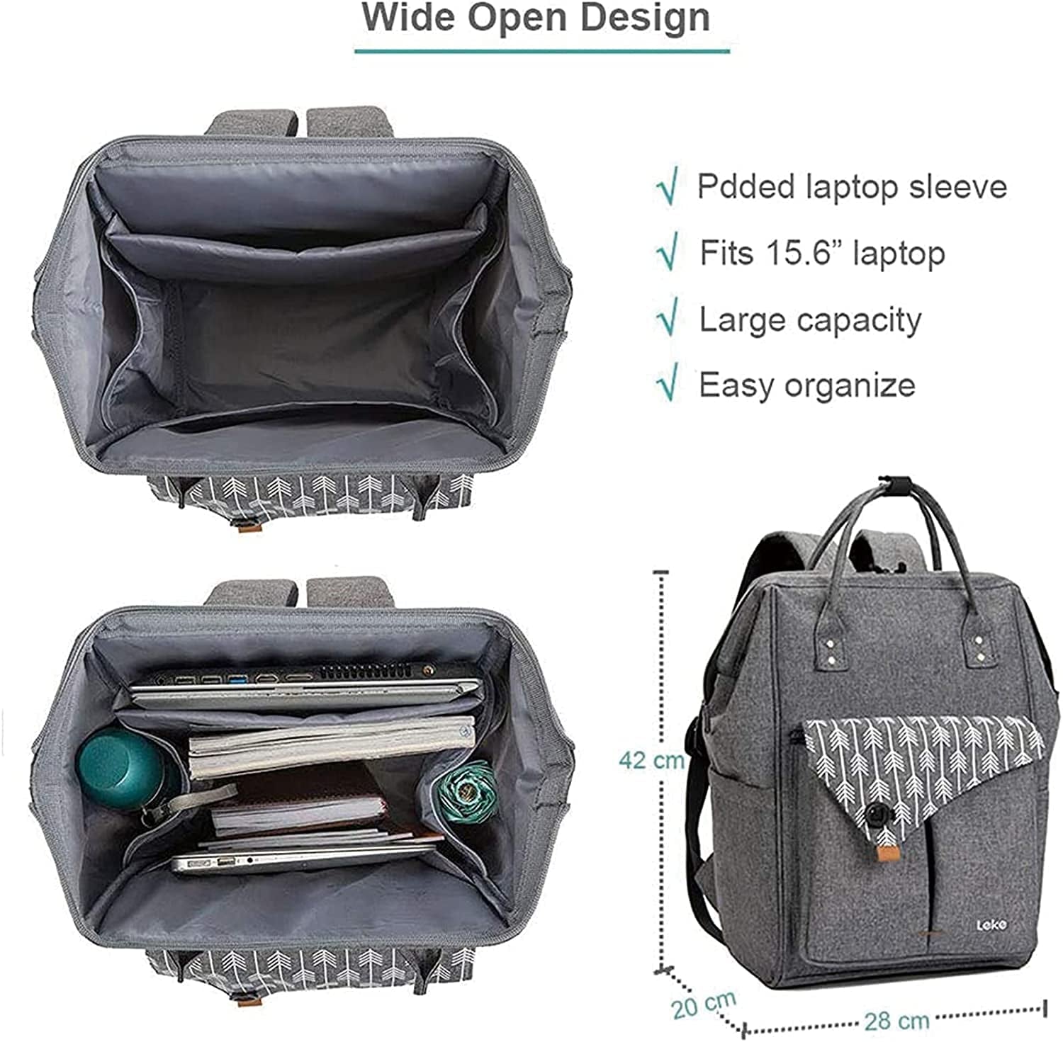 15.6 Inch Laptop Backpack - Ideal for Business, College, and School Use