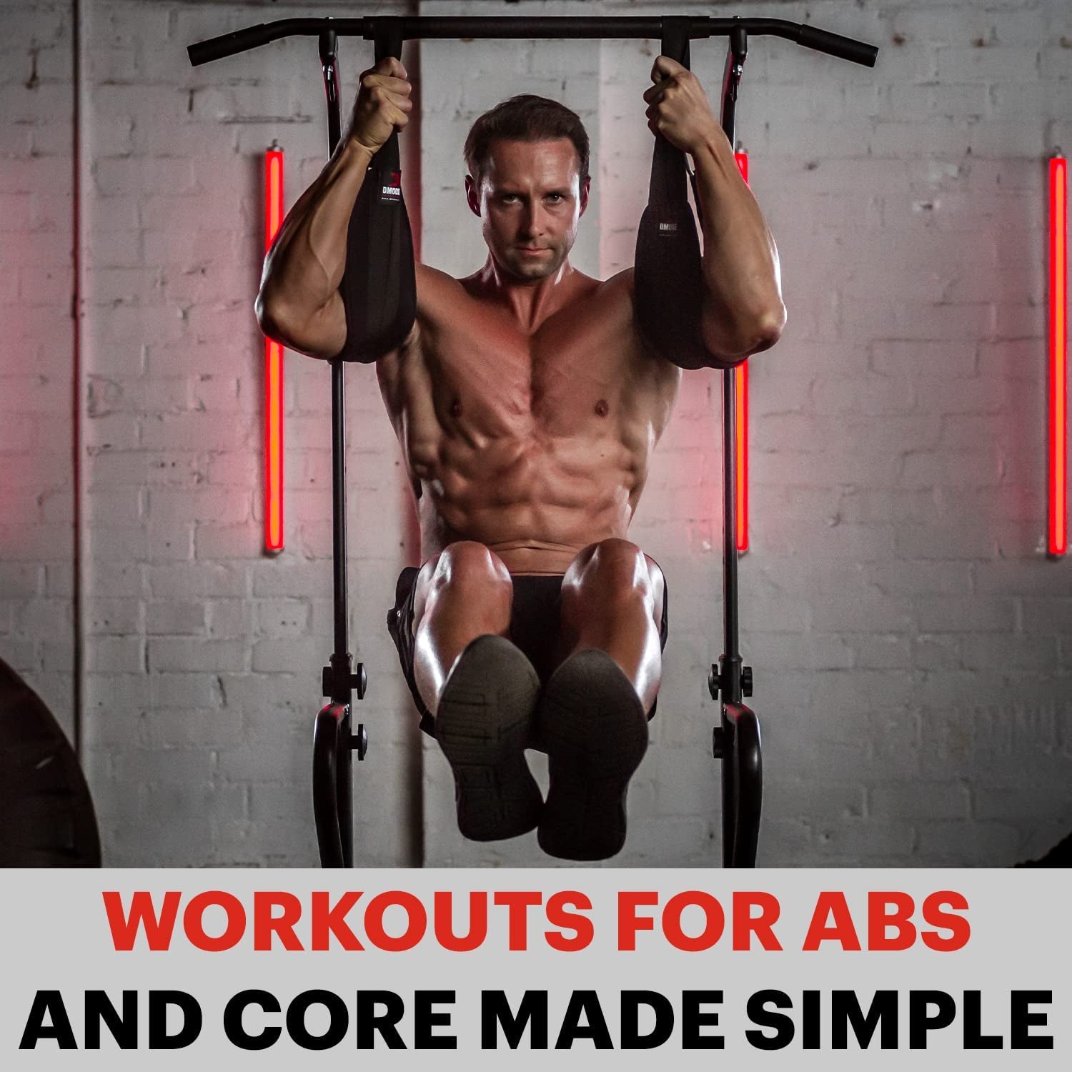 Fitness Hanging Ab Straps for Abdominal Muscle Building and Core Strength Training - Padded Pull Up Straps for Effective Ab Workouts, Arm Support Gym Equipment for Men and Women