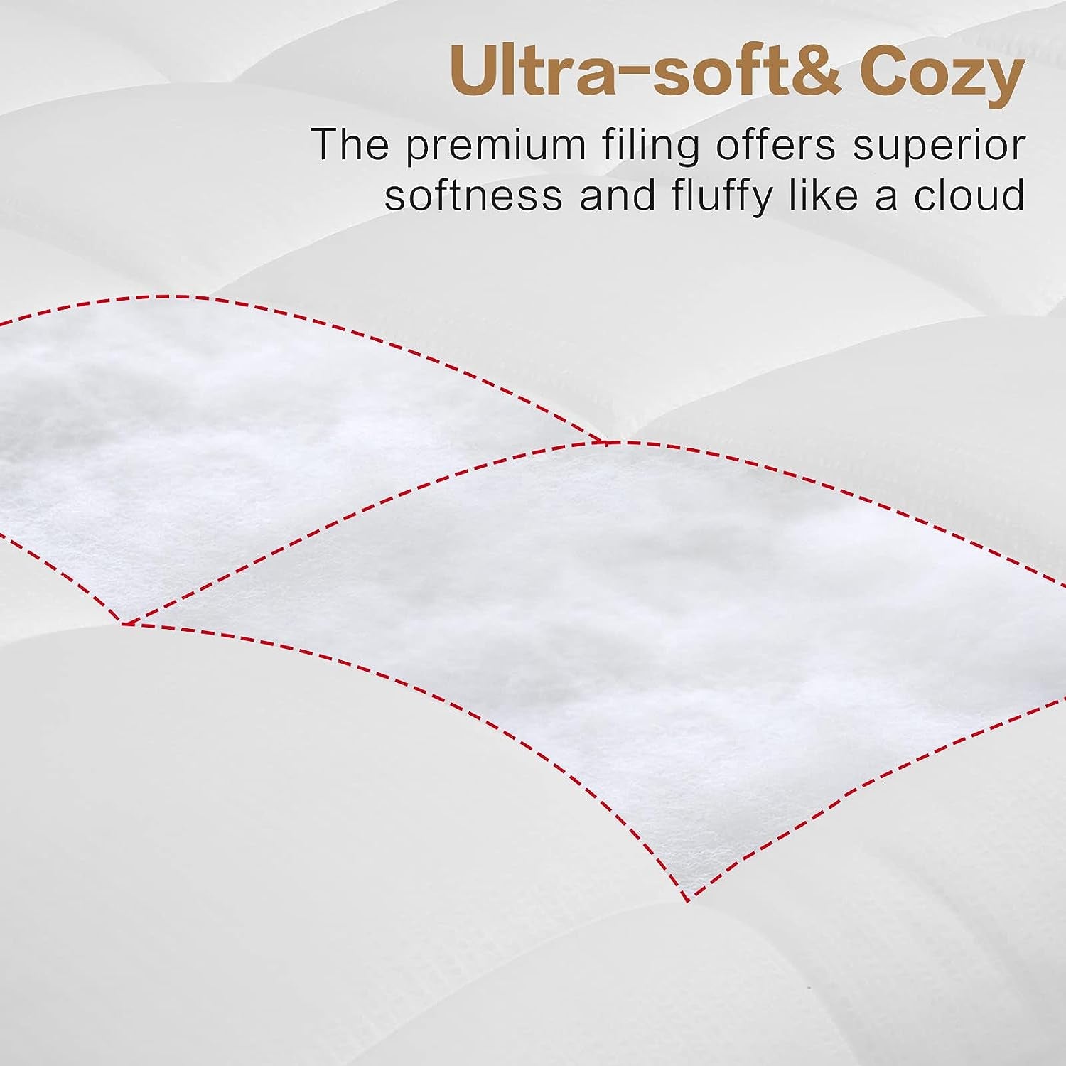 Queen Size Cooling Comforter - Soft Quilted All-Season Down Alternative Comforter Duvet Insert with Corner Tabs. Offers Warmth in Winter and Comfort in Summer. Size: 88"x88" in White.