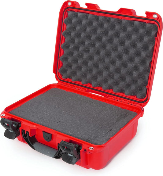  Waterproof Hard Case with Foam Insert in Red 