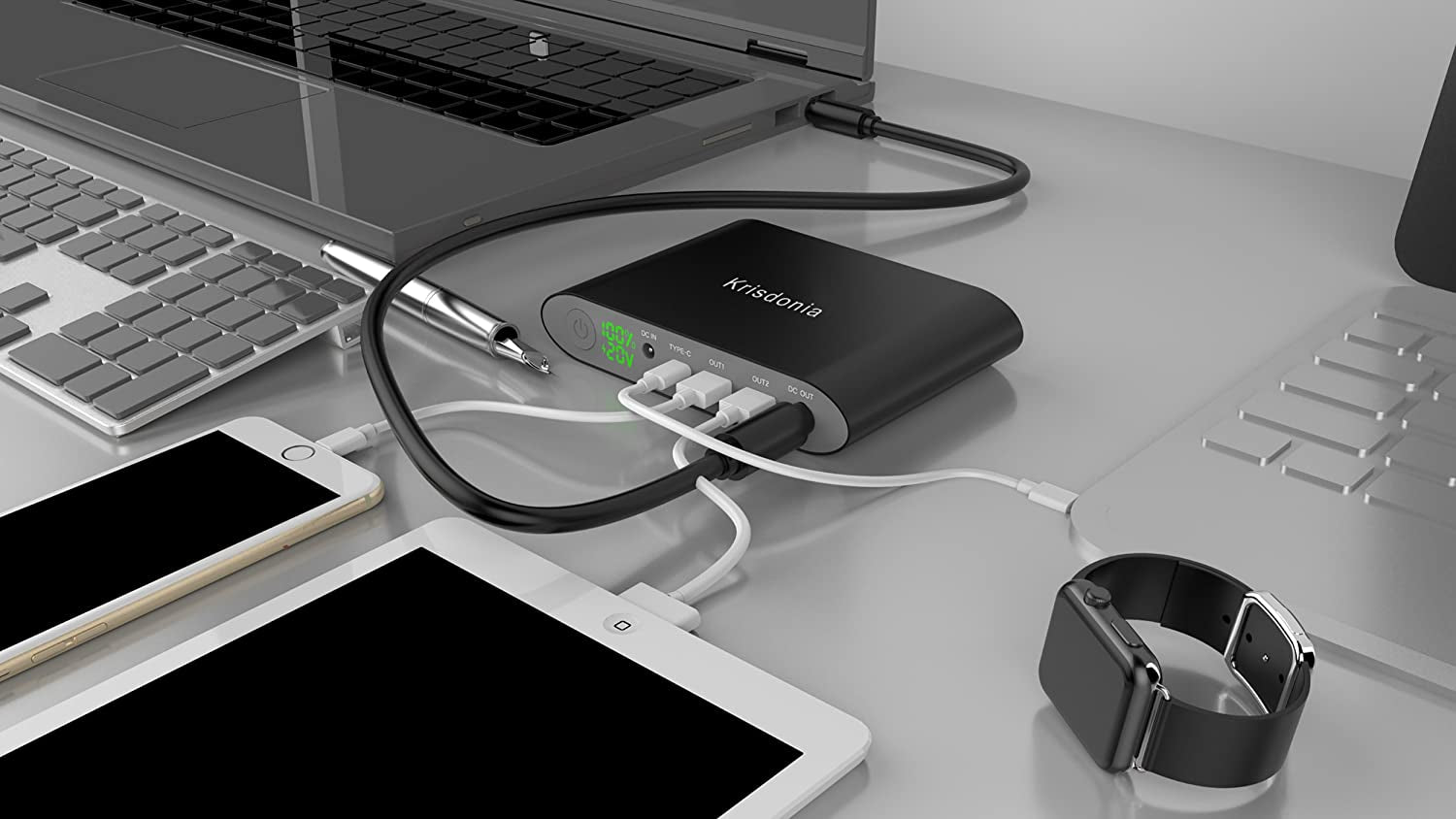 25000mAh Portable Laptop Power Bank: Reliable External Battery Pack for Laptops, Tablets, Notebooks, Smartphones, and More