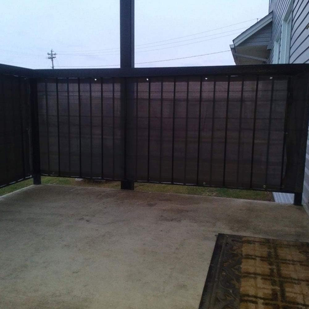 Outdoor Balcony Privacy Screen Cover - 3'x16.4' Fence Privacy Screen for Patios, Decks, and Porches - UV-Proof and Waterproof - Includes Cable Ties and Ropes - Black