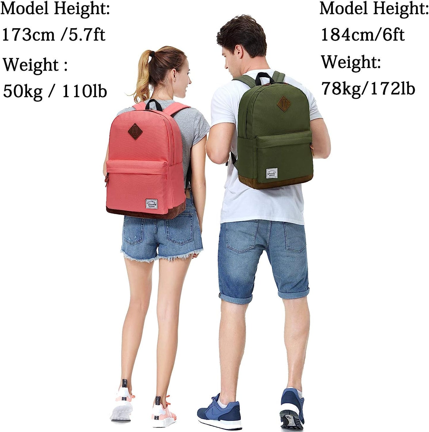 Classic Water-resistant Lightweight Travel School Backpack for Men and Women - A Stylish and Functional Daypack