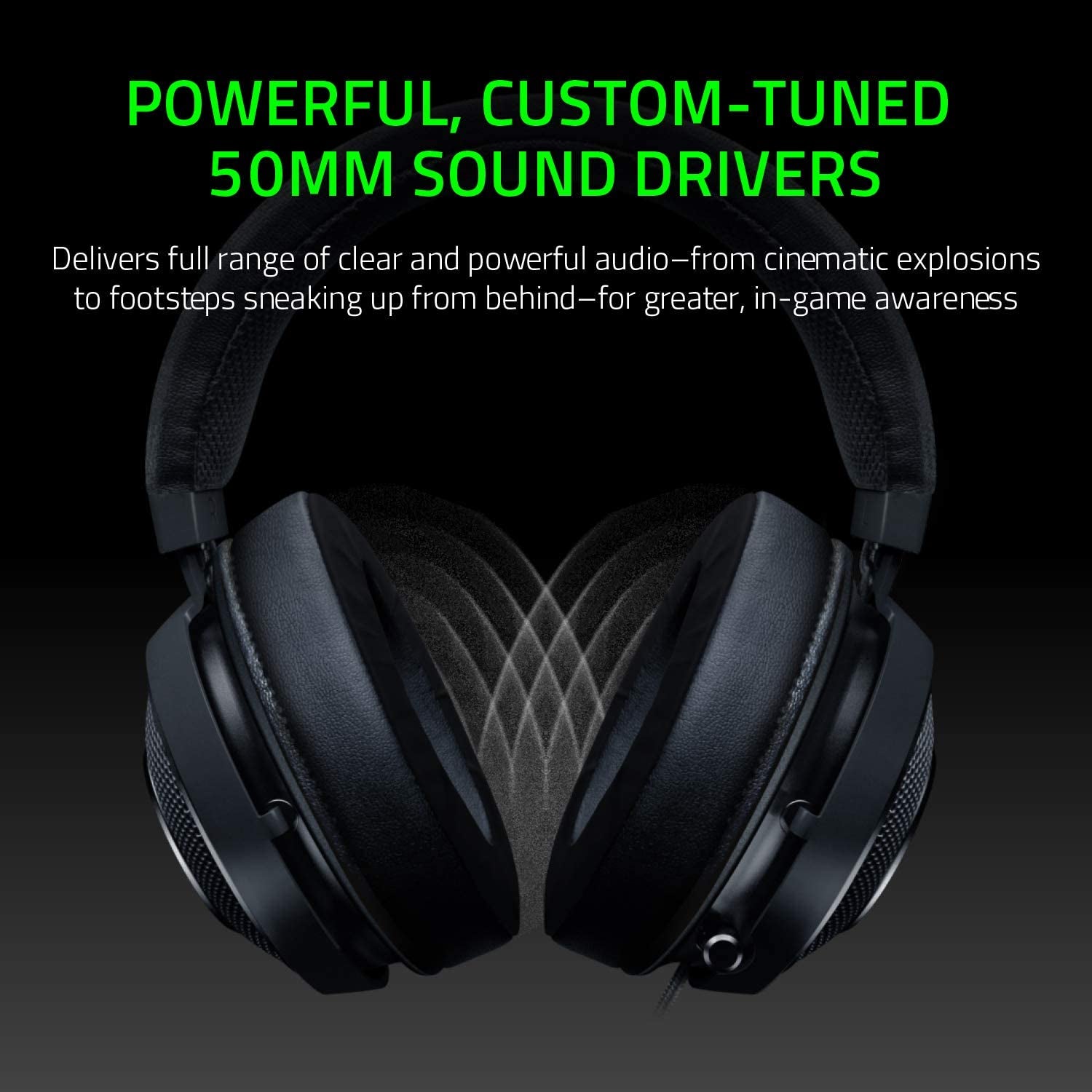 THX 7.1 Surround Sound Gaming Headset - Tournament Edition: Aluminum Frame - Retractable Mic - USB DAC Included - for PC, PS4, Nintendo Switch - Classic Black