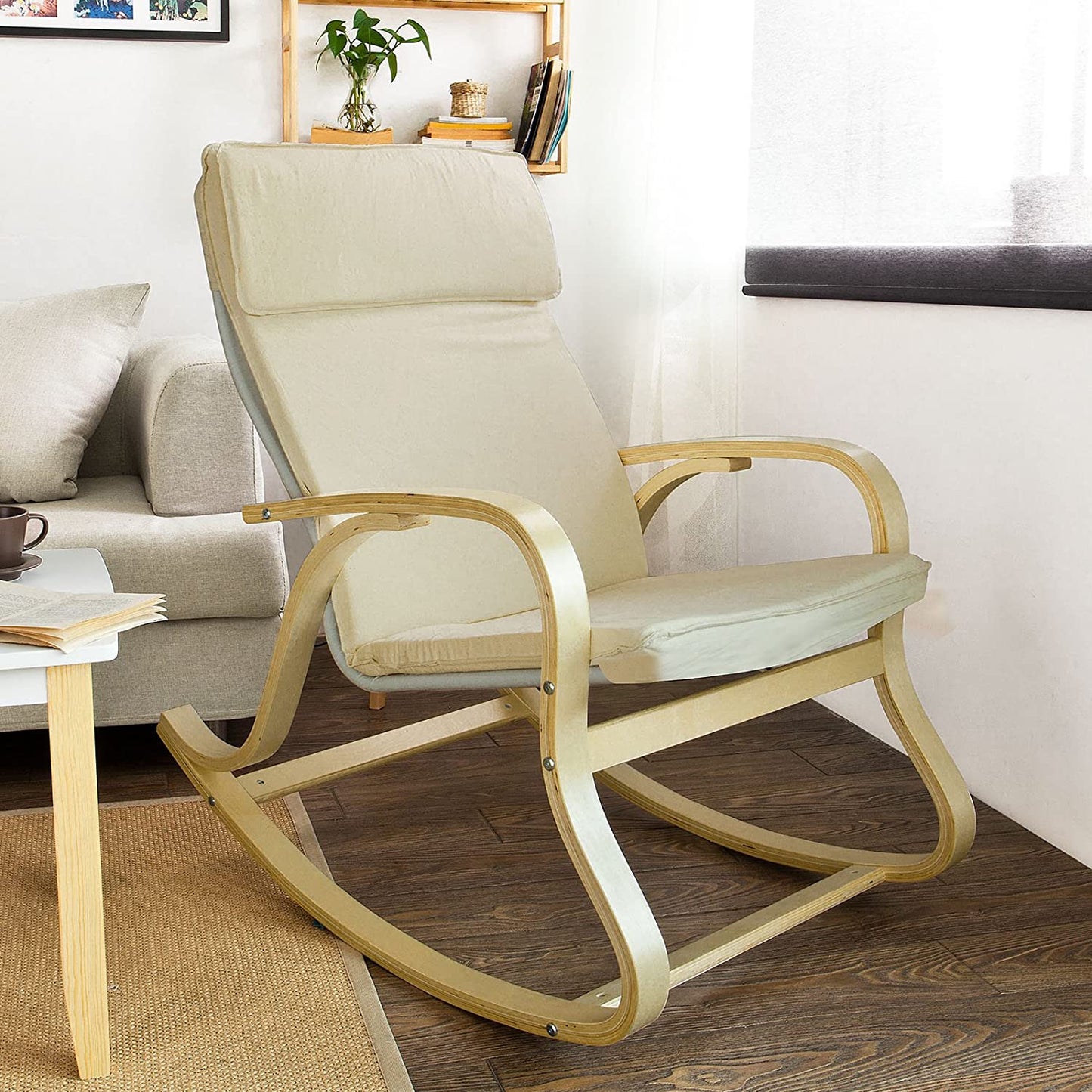 Lounge Relax Rocking Chair,Lounge Chair with Cushion