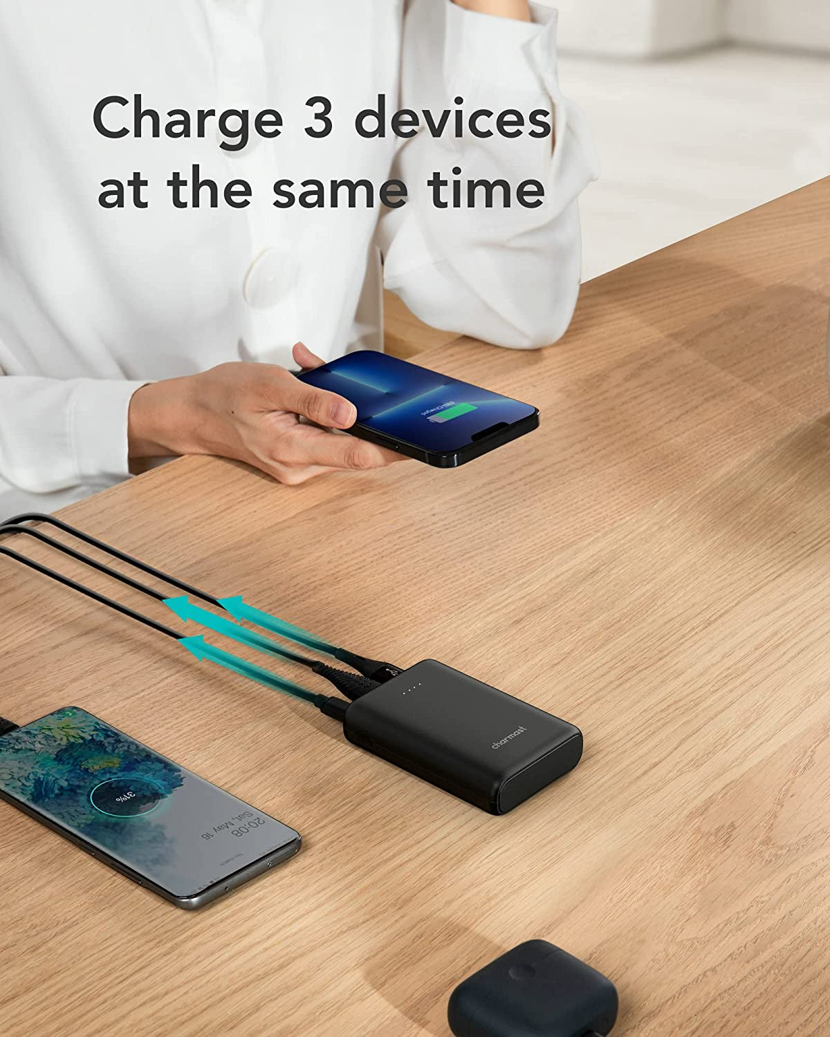 Smallest PD Portable Charger: Mini Power Bank with 20W PD & QC 3.0 Quick Charge. Compact and Compatible with iPhones, Samsung, and Smartphones.