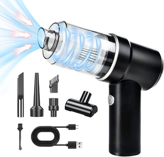 Cordless Car Vacuum Cleaner - 12000PA, 75000 RPM - Handheld Vacuum with Built-in Brushless Motor - Dual Suction Modes - Type-C Charging - Rechargeable Vacuum for Car, Home, Office - Ideal for Pet Hair Removal.