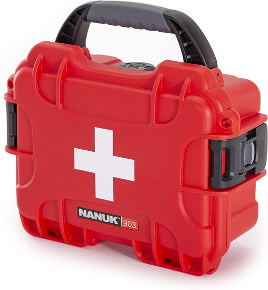 Waterproof Prepper Survival Gear Case (Empty, Case Only) - Dust and Impact Resistant - Empty - Red