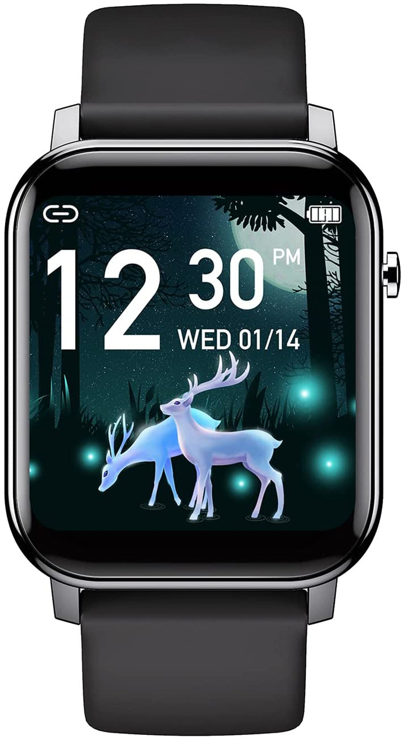 Advanced Smartwatch with Full Touch Screen, Fitness Tracking, Health Monitoring, and IP68 Waterproofing for iOS and Android Devices