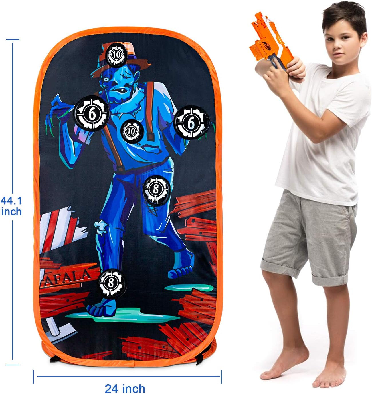 Foam Blasters Practice Zombie Shoohting Target for nerf Guns for Boys, Girls.