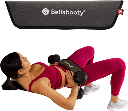 Hip Thrust Belt with Slip-Resistant Padding for Gym, Home, and On-the-Go Workouts, Compatible with Dumbbells, Kettlebells, or Plates"