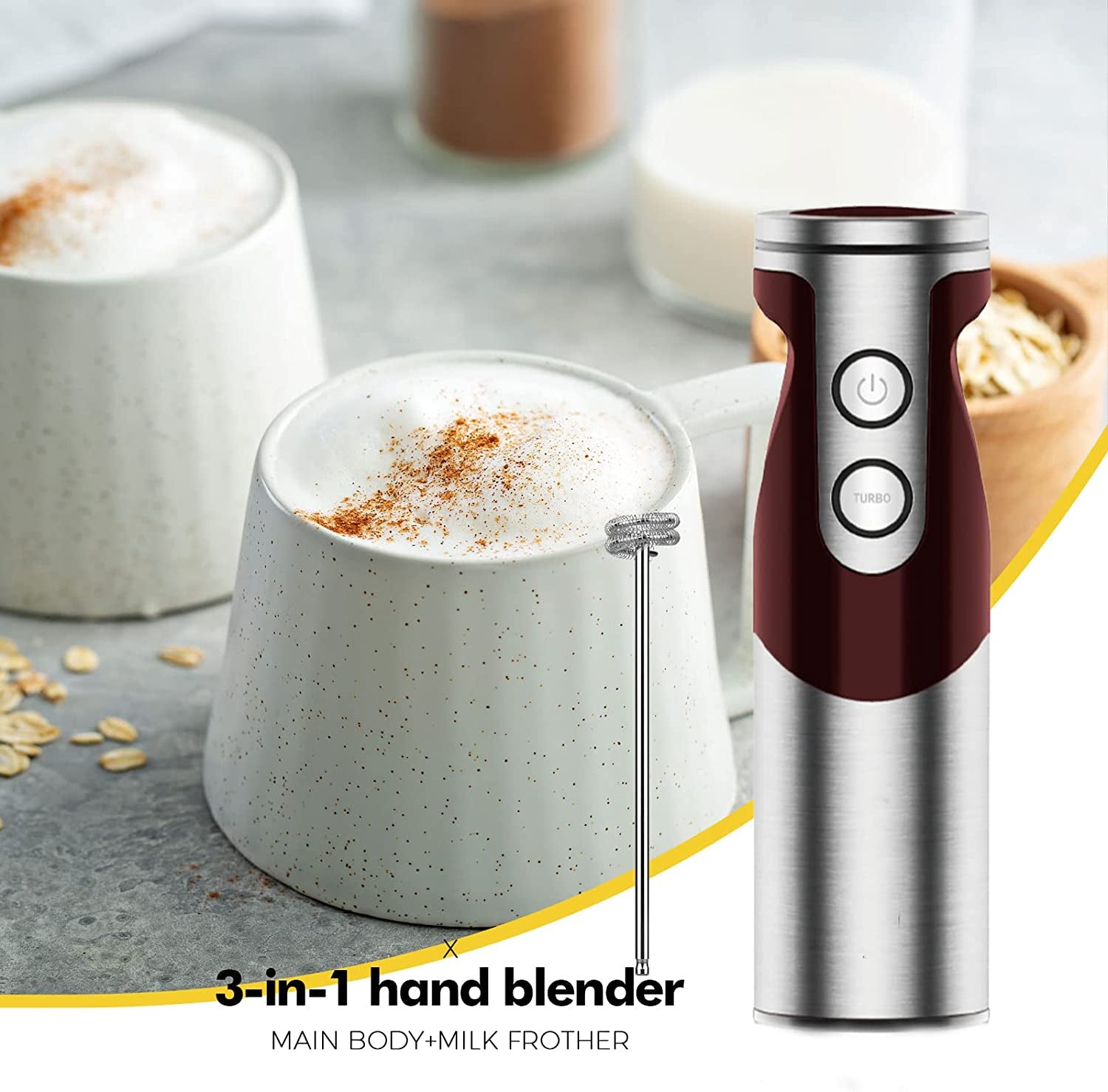 Handheld Blender - Red
