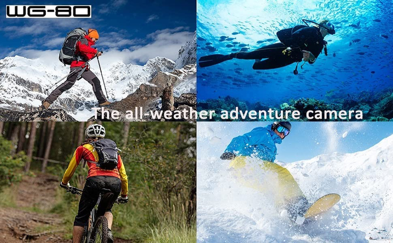 Waterproof Digital Camera in Orange: Shockproof, Freezeproof, and Crushproof