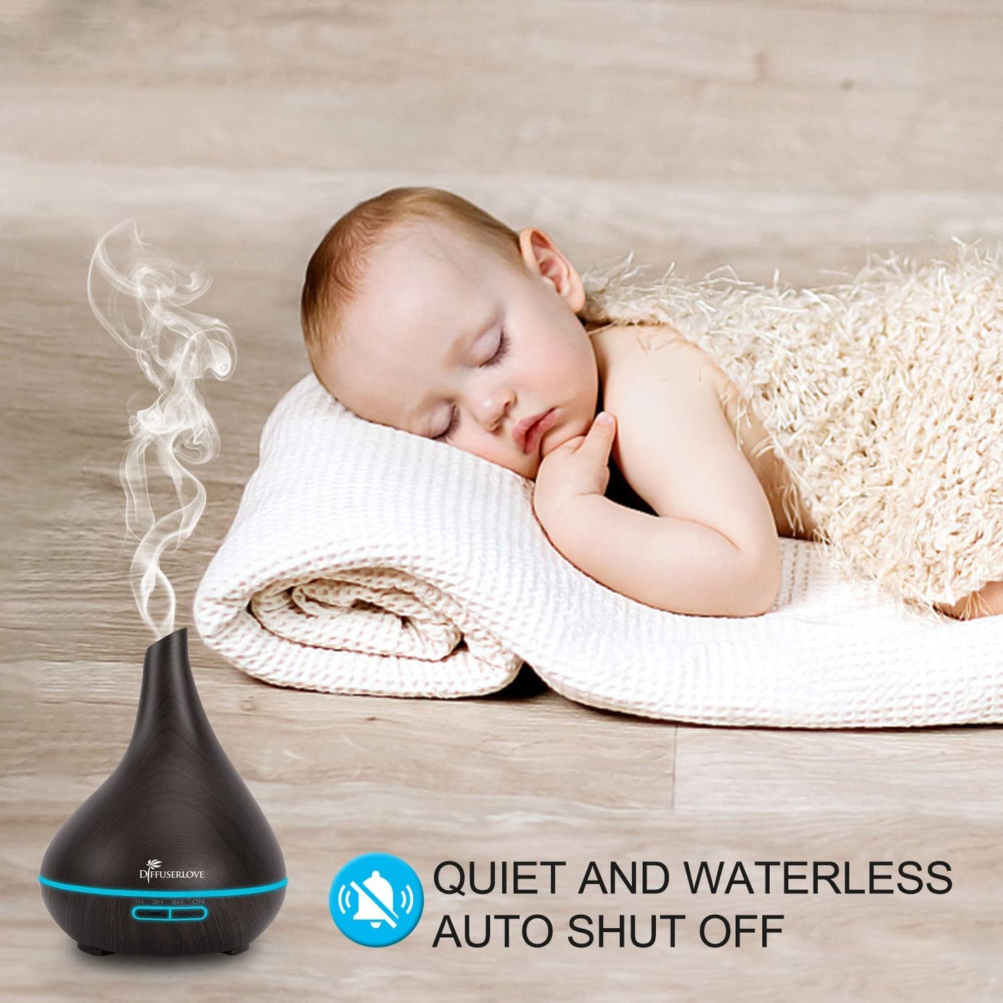 Ultrasonic Aromatherapy Essential Oil Diffuser - 500ML, Adjustable Mist Mode, 7 Color LED, 4 Timers, Waterless Auto-Off - for Office, Home, Bedroom