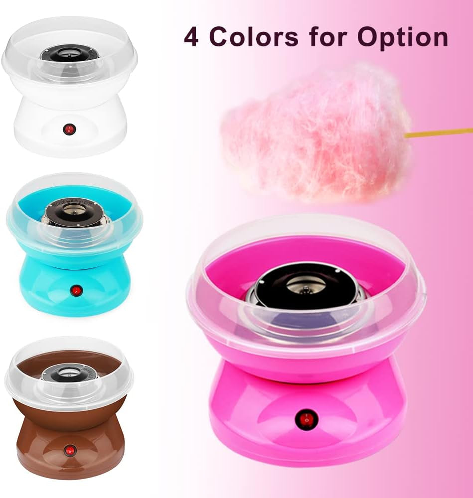 Portable Cotton Candy Machine: 450W Power, Includes Bowl, Sugar Scoop, and 10 Candy Sticks - Ideal for Home Use