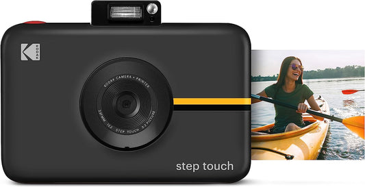 Step Touch | Digital Camera and Instant Printer with 13MP, 3.5" LCD Touchscreen Display, 1080P HD Video, Bluetooth Connectivity, Zink Zero Ink Technology | Black