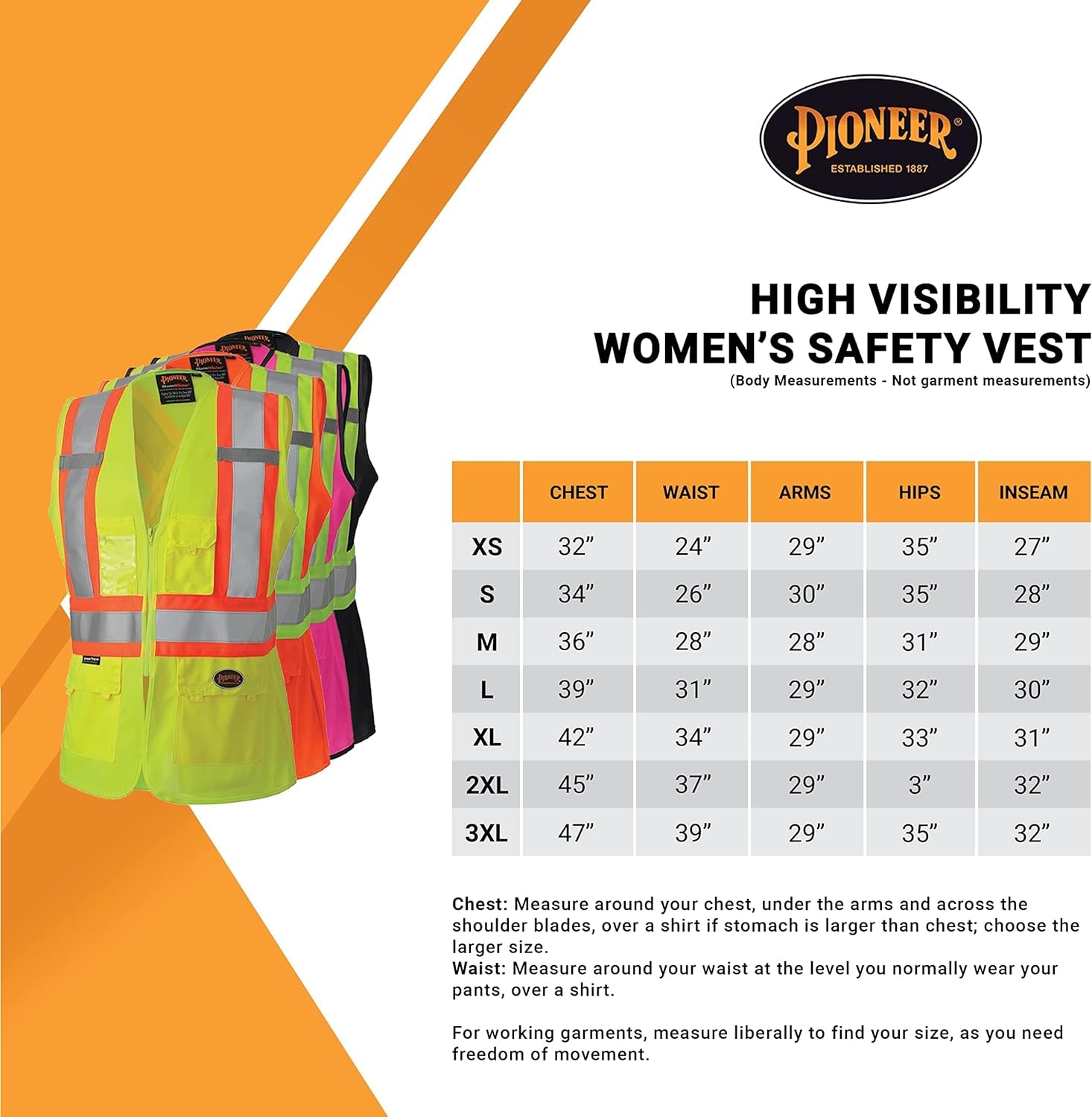 Women's High Visibility Safety Vest in Pink - Size Small