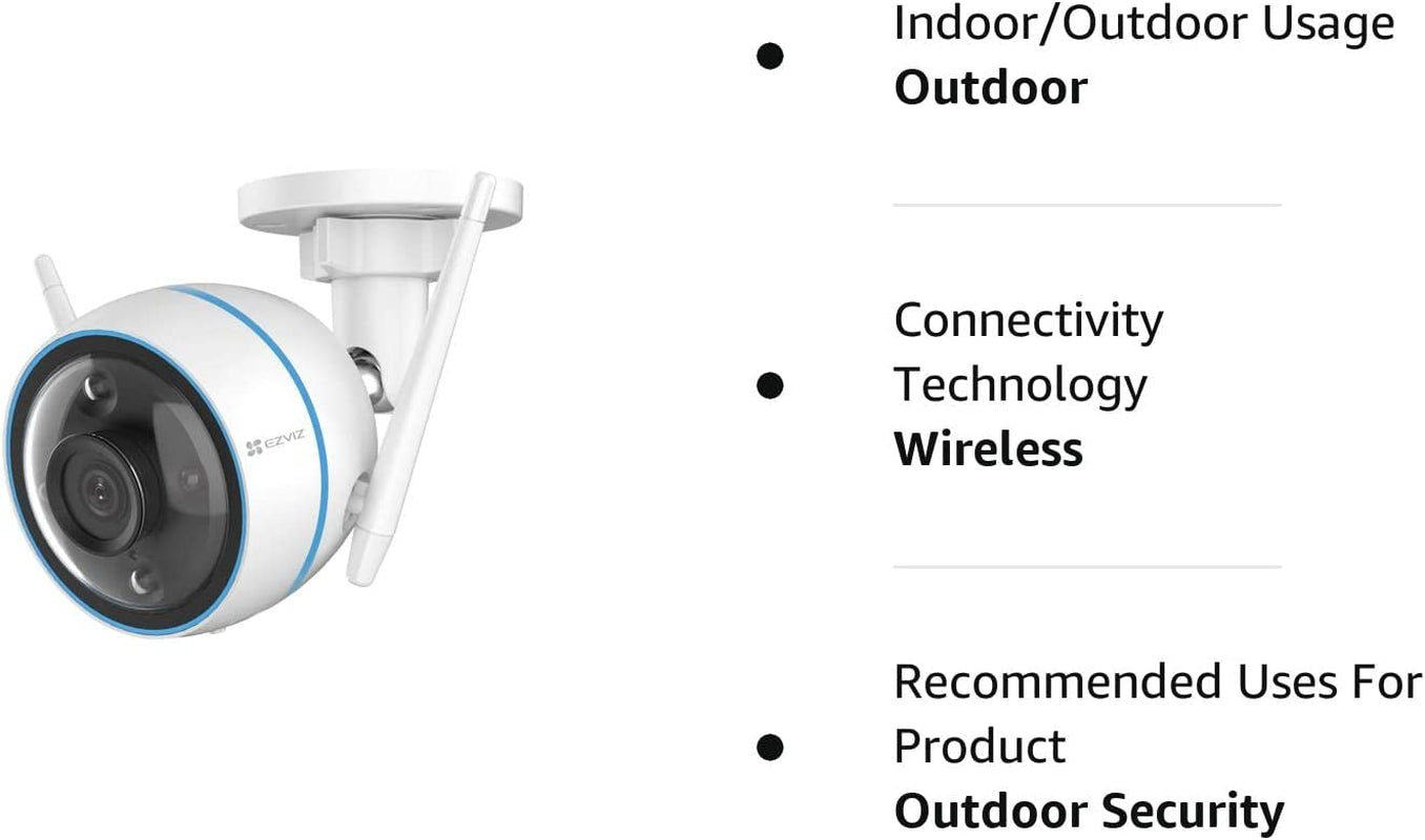 Outdoor Security Camera with Color Night Vision