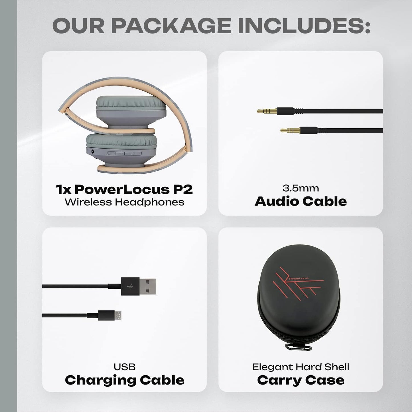 Bluetooth Headphones over Ear: Wireless Headphones with Microphone, Foldable Design, Soft Memory Foam Earmuffs & Lightweight, Micro SD/TF and FM Radio, for iPhone/Android/Tablet/PC/TV