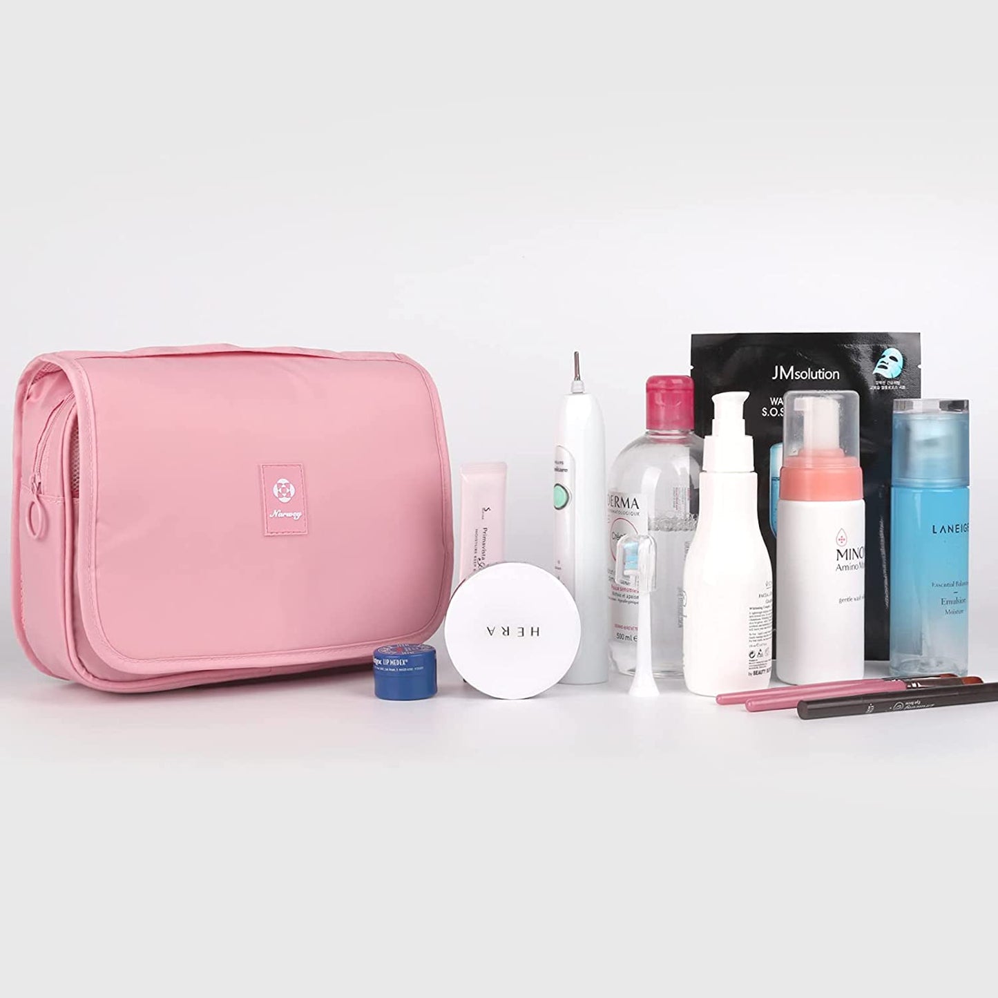Waterproof Organizer Hanging Travel Toiletry Bag Cosmetic Make up Organizer  - Pink
