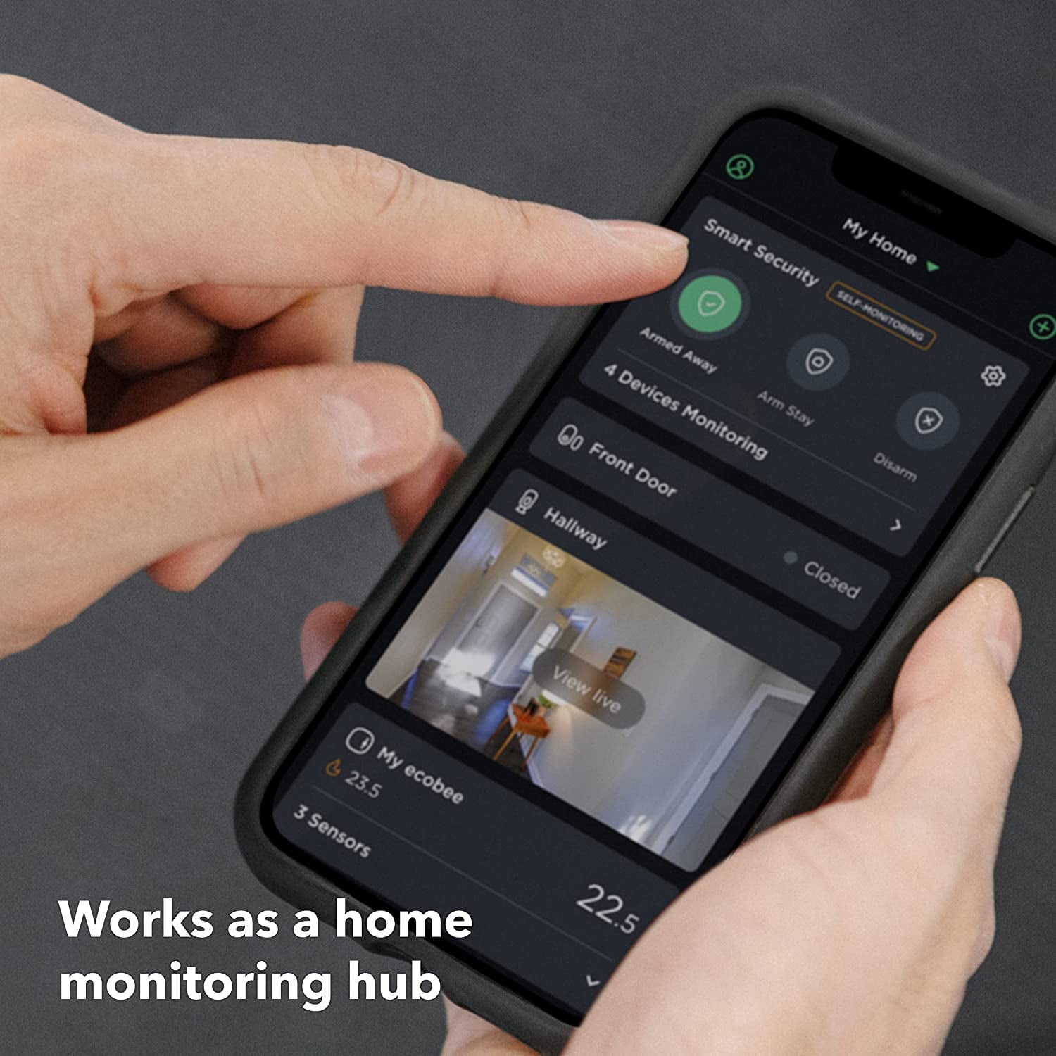 Indoor Wifi Security Camera - Smart Home Security System, 1080P HD, 180 Degree FOV, Night Vision, 2-Way Audio, Apple HomeKit and Alexa Compatible