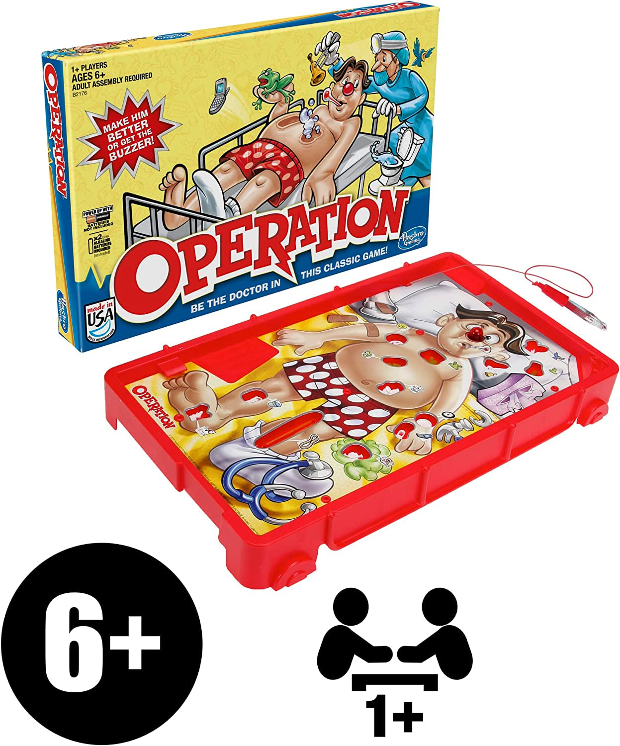 Hasbro Classic Operation Game,72 Months+