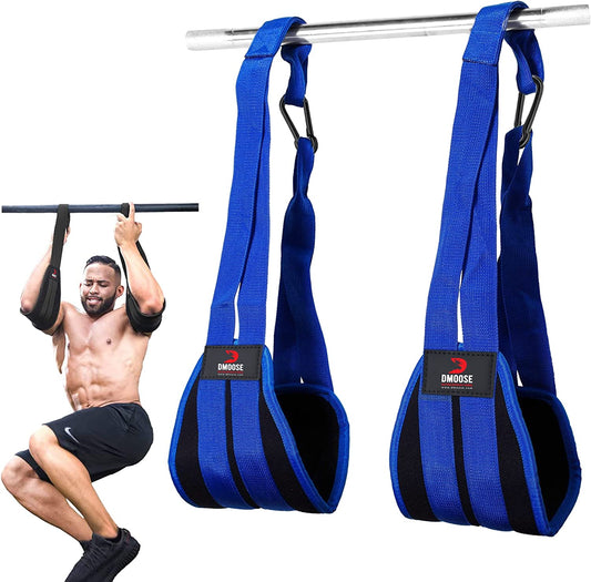  Fitness Hanging Ab Straps for Abdominal Muscle Building and Core Strength Training - Padded Pull Up Straps for Effective Ab Workouts, Arm Support Gym Equipment for Men and Women