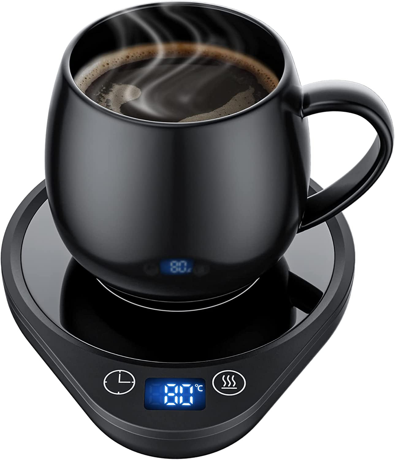 Smart Coffee Mug Warmer with 3 Temperature Settings - Electric Beverage Warmer Plate with Auto Shut Off - for Coffee, Tea, and Milk - Office and Home Desk Use (Cup Not Included)