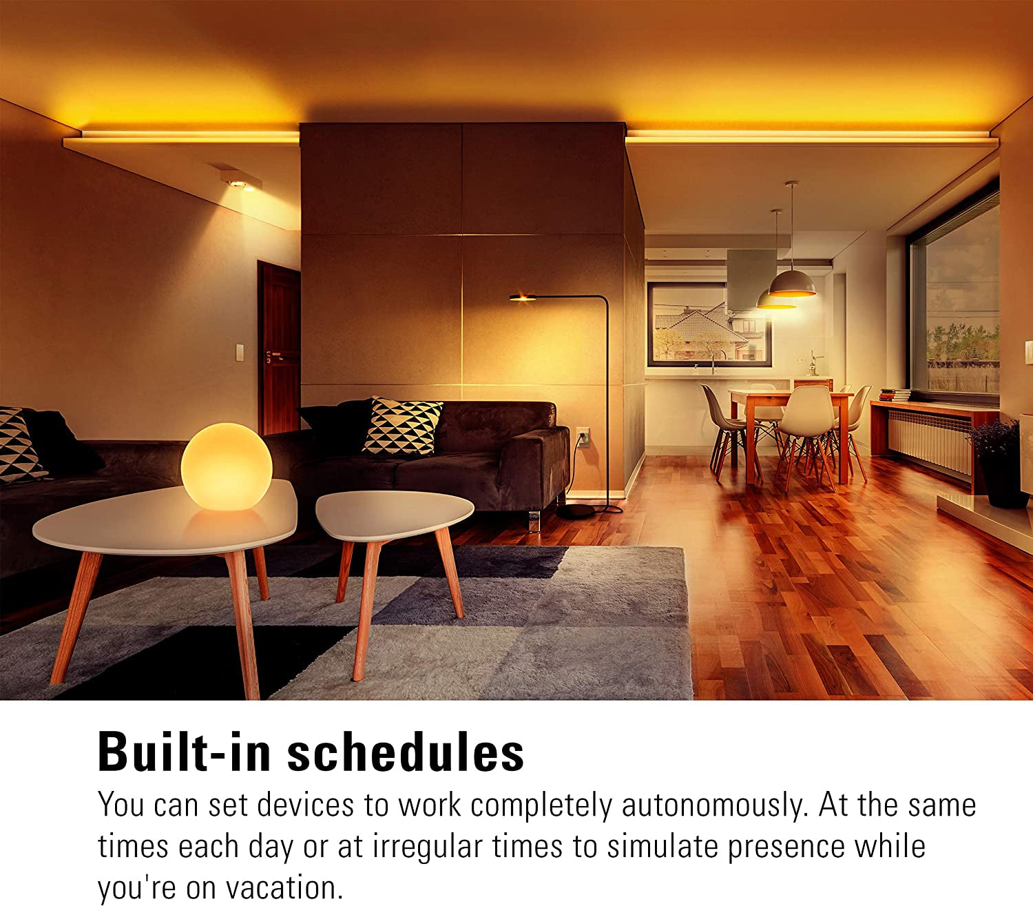 Apple HomeKit Smart Home Energy Strip: Triple Outlet with Power Meter, Built-In Schedules & Switches