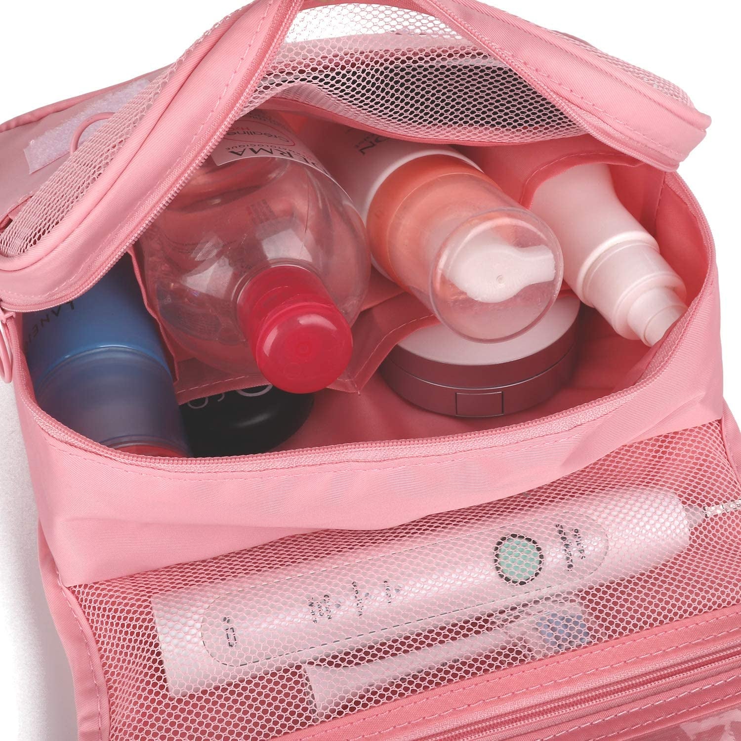 Waterproof Organizer Hanging Travel Toiletry Bag Cosmetic Make up Organizer  - Pink