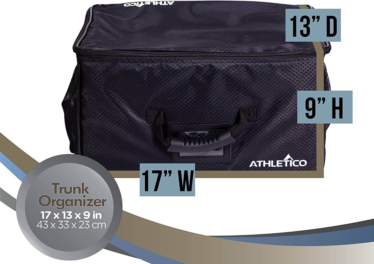 Golf Trunk Organizer - Premium Car Storage Solution for Golf Accessories - Conveniently Collapsible
