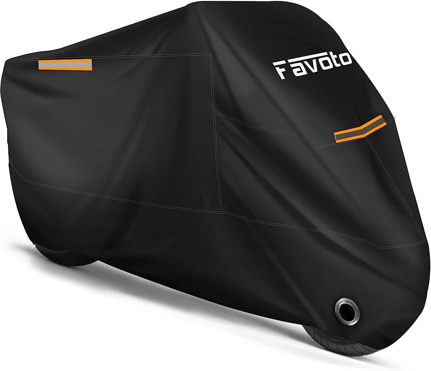 Waterproof Motorcycle Cover Fits Up To 96.5"- Outdoor Storage Bag Premium Quality All Weather  Protection Waterproof Sun Outdoor Protection Lock-Holes Made of Heavy Duty Material 