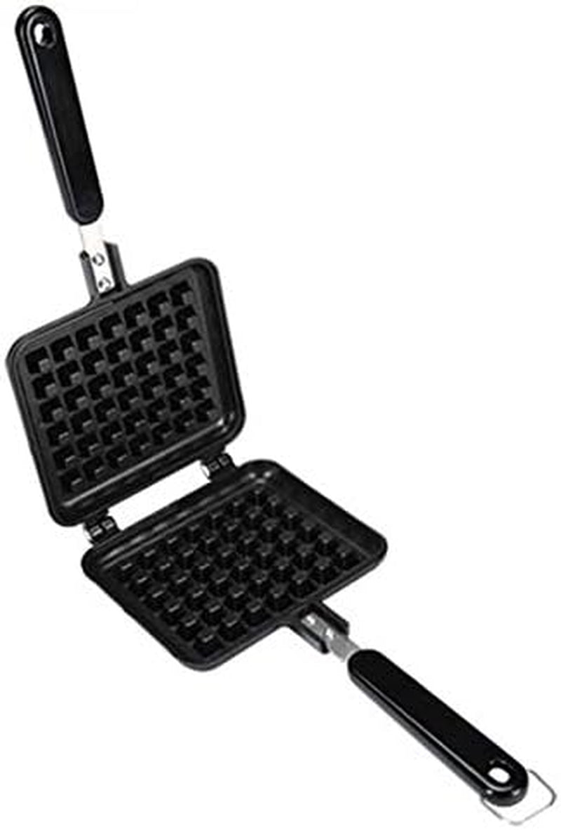 Waffle Maker: Non-Stick DIY Waffle Baking Mould Tray with Handle for Stovetop Cooking.