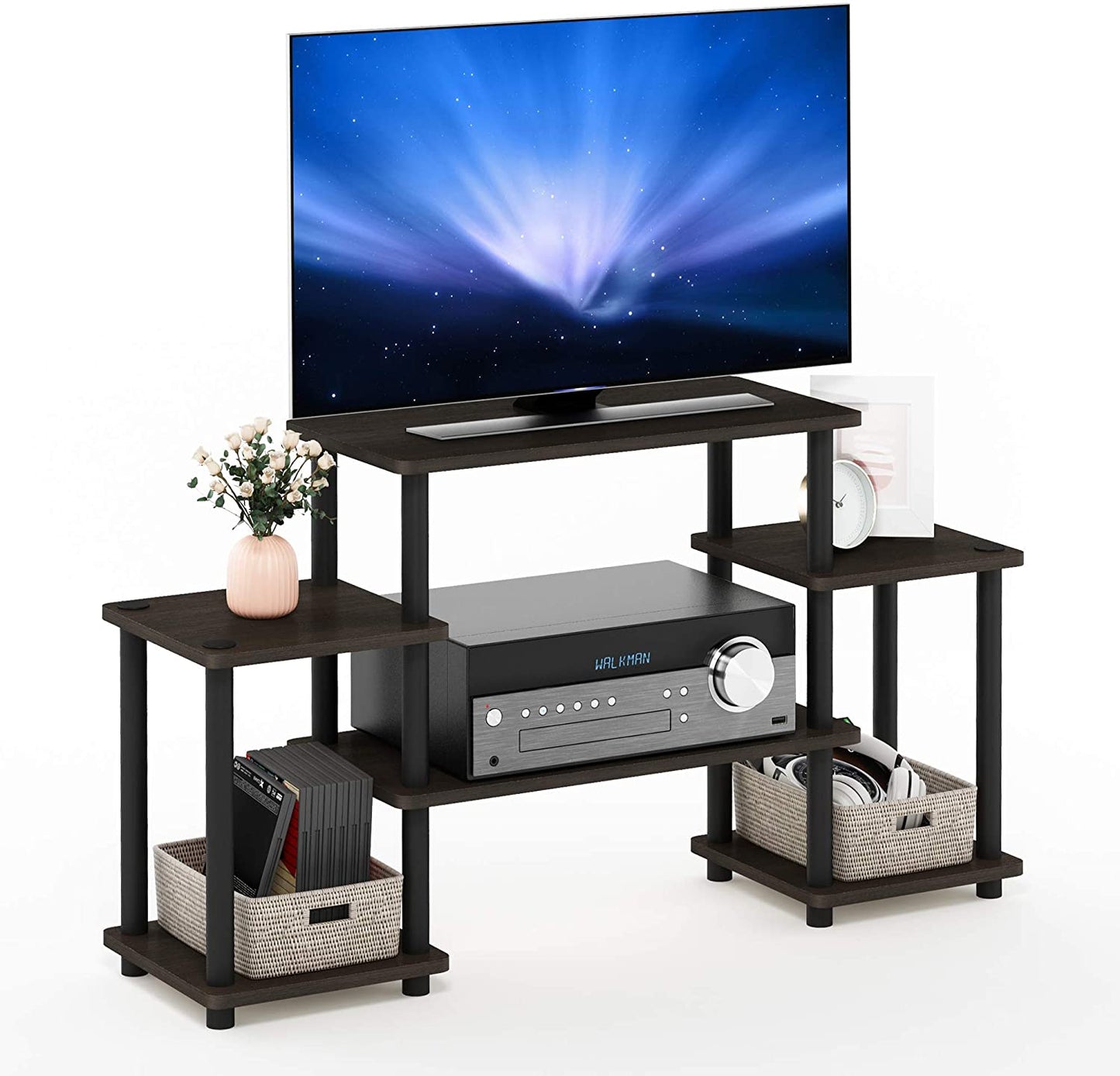 Entertainment TV Stand Multi Level (no Tools Required)