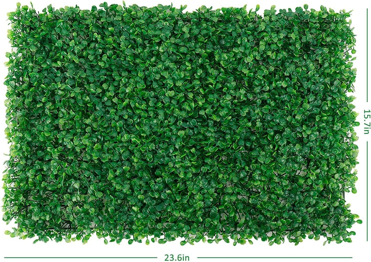 12pcs Green Grass Wall: Artificial Privacy Panel for Indoor and Outdoor Fencing (23.6" X 15.7")