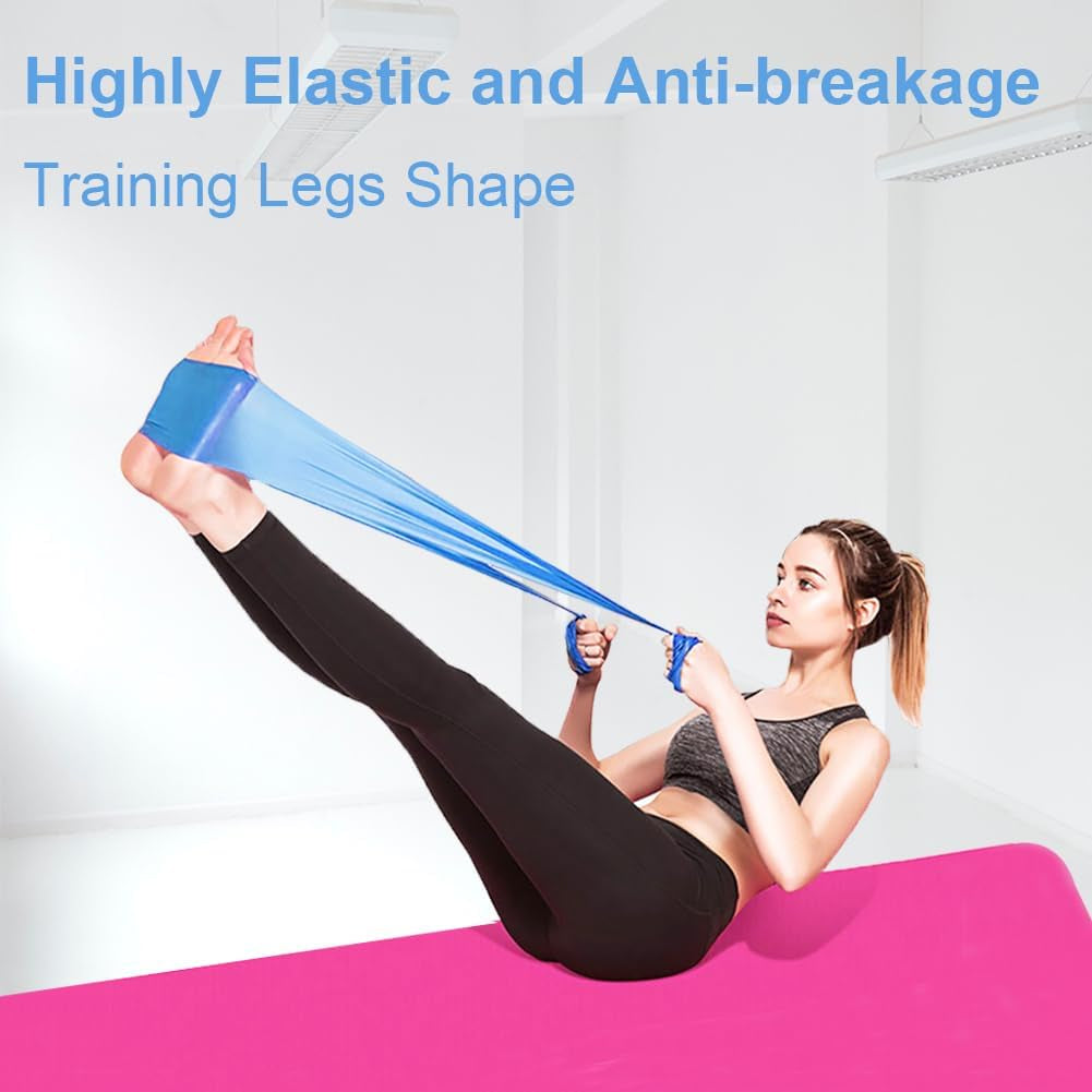 Set of 5 Resistance Bands - Versatile Exercise Bands for Strength Training, Yoga, Pilates, and Physical Therapy; Different Strengths to Suit Various Fitness Levels, Elastic Bands for Effective Workouts and Stretching.