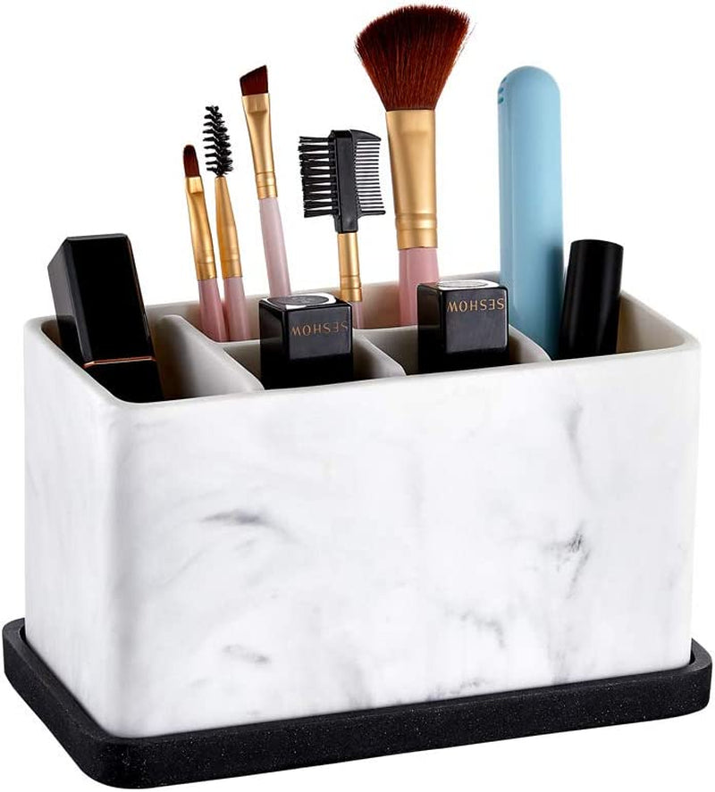 Toothbrush Holder, Bathroom Storage Organizer Caddy for Electric Toothbrush, Toothpaste and Makeup Brush, Bathroom Organizers countertop, Porte brosse a dent
