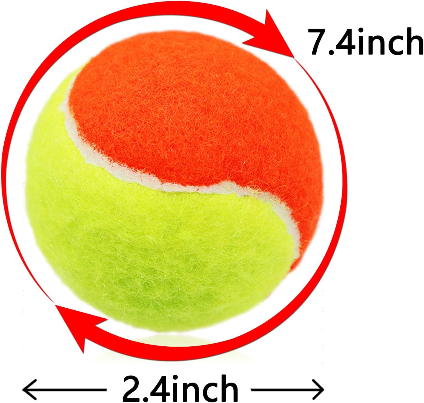 Bulk Tennis Balls - 18 Pieces for Training, Sports, Cricket, and Pet Play - Ideal for Lessons, Practice, Throwing Machines