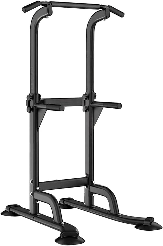 Height Adjustable Pull Up Bar Station - Dip Station Multi-Function Home Gym Equipment Fitness Workout Equipment