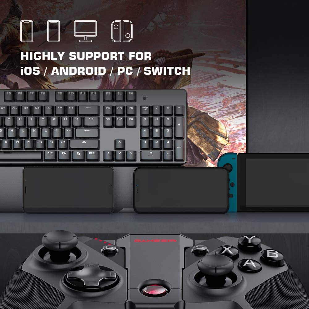 G4 Pro Bluetooth Wireless Game Controller - PC Controller with Magnetic ABXY, Gamepad Joystick for Switch/Windows PC/Android/iOS Mobile Phone - Compatible with Apple Arcade MFi Games
