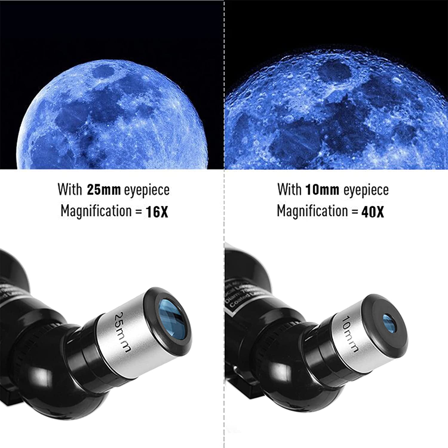 Portable Telescope for Beginners and Adults, 70mm Aperture 400mm AZ Mount, Fully Multi-Coated Optics, Astronomy Refractor Telescope with Tripod, Phone Adapter, and Backpack