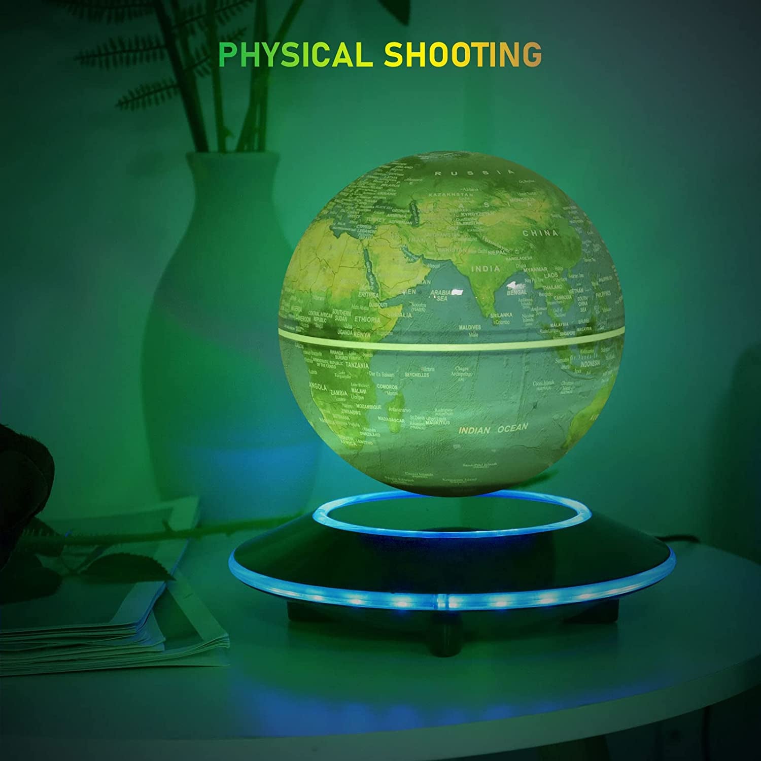 Magnetic Levitation Globe with LED Light: Educational and Decorative Gift for Children, Home, and Office