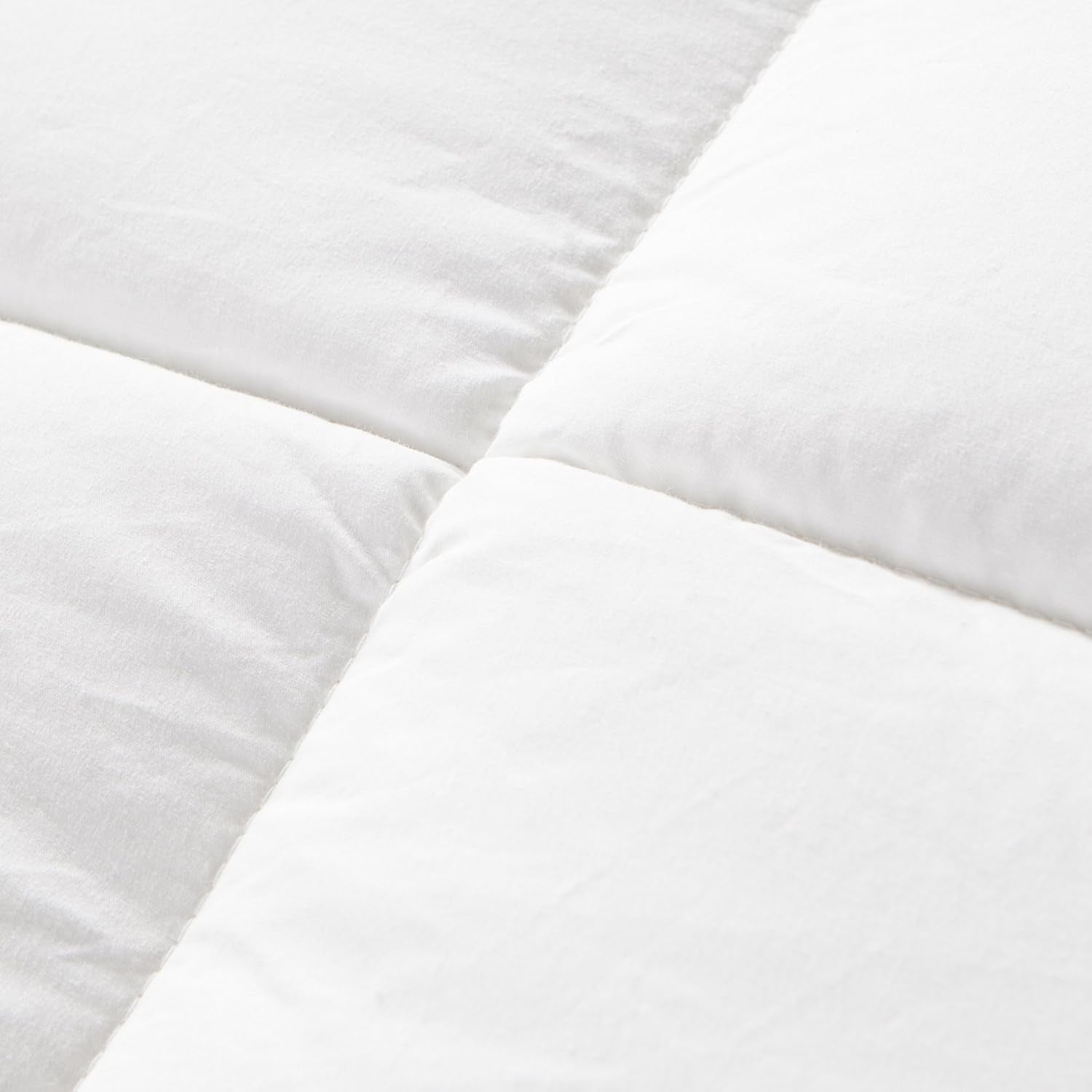 Premium King Size Comforter - White Goose Down and Feather Blend, 100% Egyptian Cotton Shell, Down Proof, 600 Thread Count, Hypo-allergenic, Solid White, 106*90 inches