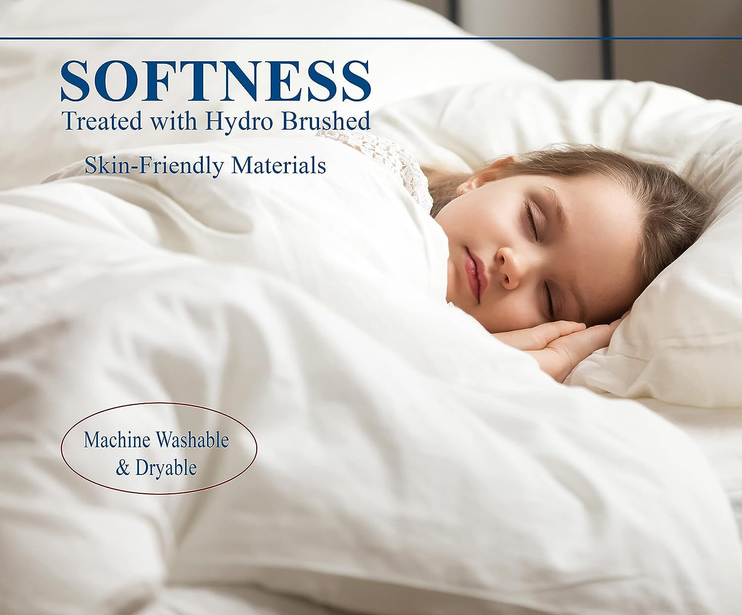 Queen Comforter Duvet Insert in Black - Hypoallergenic, Plush Down Alternative, Machine Washable. Can be used as a Duvet Insert or as a Stand-Alone Comforter for Queen-sized beds.