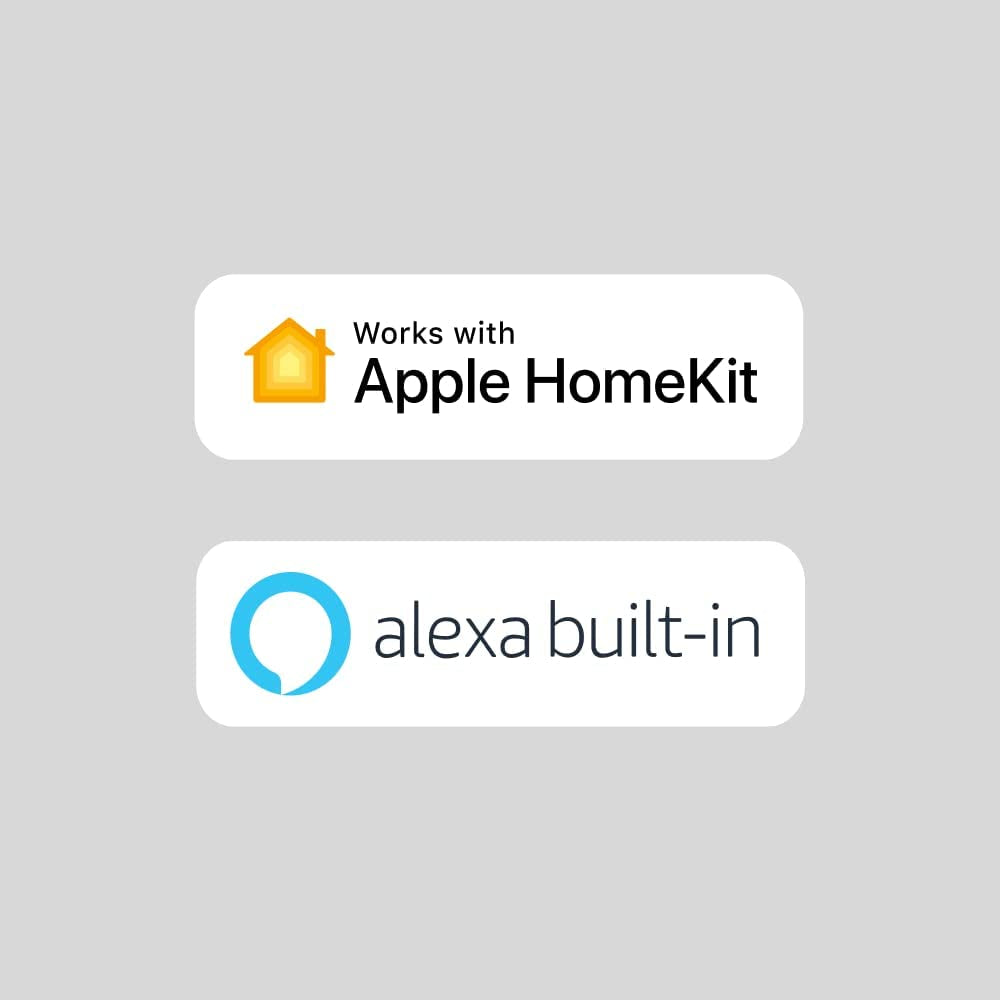 Indoor Wifi Security Camera - Smart Home Security System, 1080P HD, 180 Degree FOV, Night Vision, 2-Way Audio, Apple HomeKit and Alexa Compatible