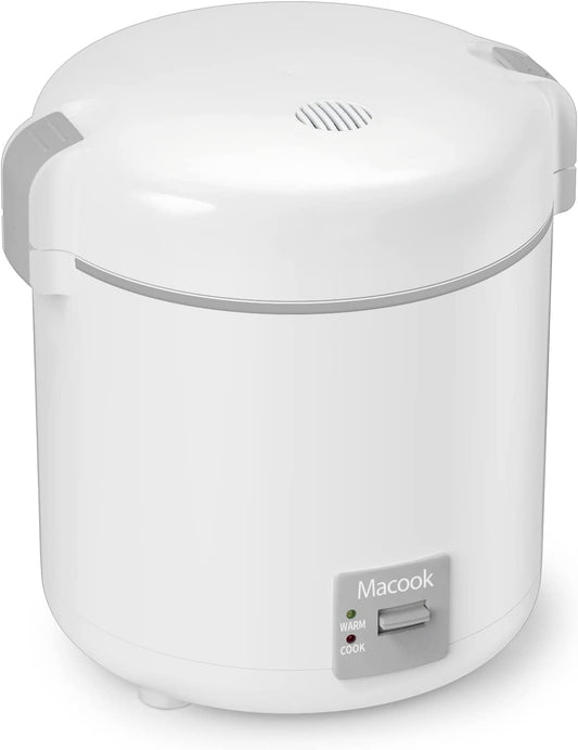 Small Rice Cooker: Cooks 1-1.5 Cups Uncooked (3 Cups Cooked) for 1-2 Persons. Includes Bento Box and Removable Nonstick Pot. Features One Touch and Keep Warm Function. Portable and Suitable for Soup, Grains, Oatmeal, and Veggies. Color: Gray.