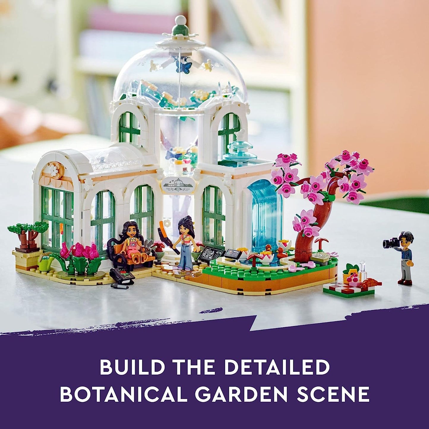 LEGO Friends Botanical Garden 41757 Building Kit - Creative Project for Ages 12 and Up - Construct and Showcase an Elaborate Greenhouse Scene - Ideal Gift for Flower and Plant Enthusiast Kids and Teens